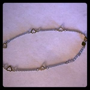 💛Two tone heart Anklet💛